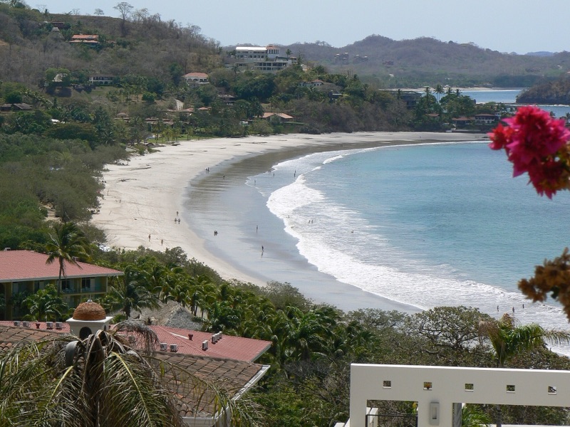 Playa Flamingo bay seen from the hillside, Guanacaste